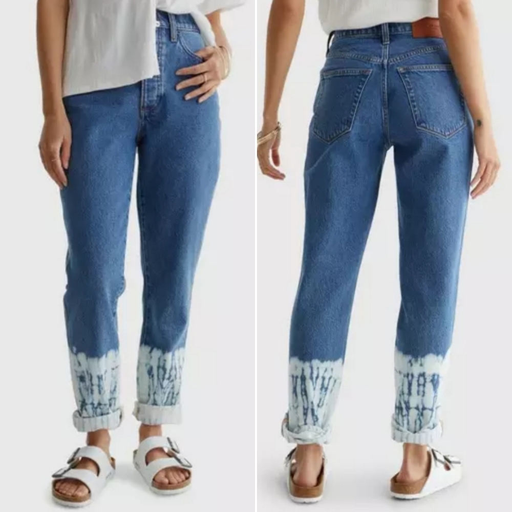 NWOT Lucky Brand Mom Tie Dye Jean High Rise Size 28